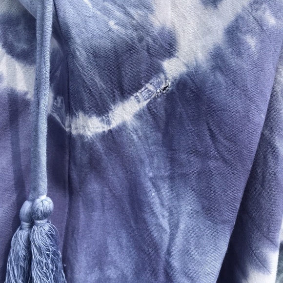 LONG BLUE TYE DYED MAXI SUMMER DRESS by SUGAR & CREAM SIZE SMALL EUC - Picture 7 of 10